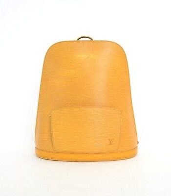 Louis Vuitton Yellow Epi Leather Gobelin Backpack