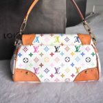 Louis Vuitton Takashi Murakami Ursula White Multicolor Handbag & Dust Bag A+