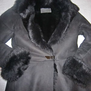 Luxury Black Shearling & Fur Jacket