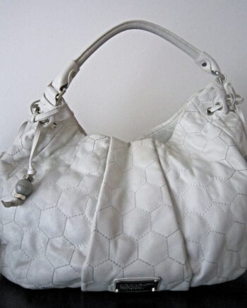 Marc By Marc Jacobs Honeycomb White Leather Hobo Bag