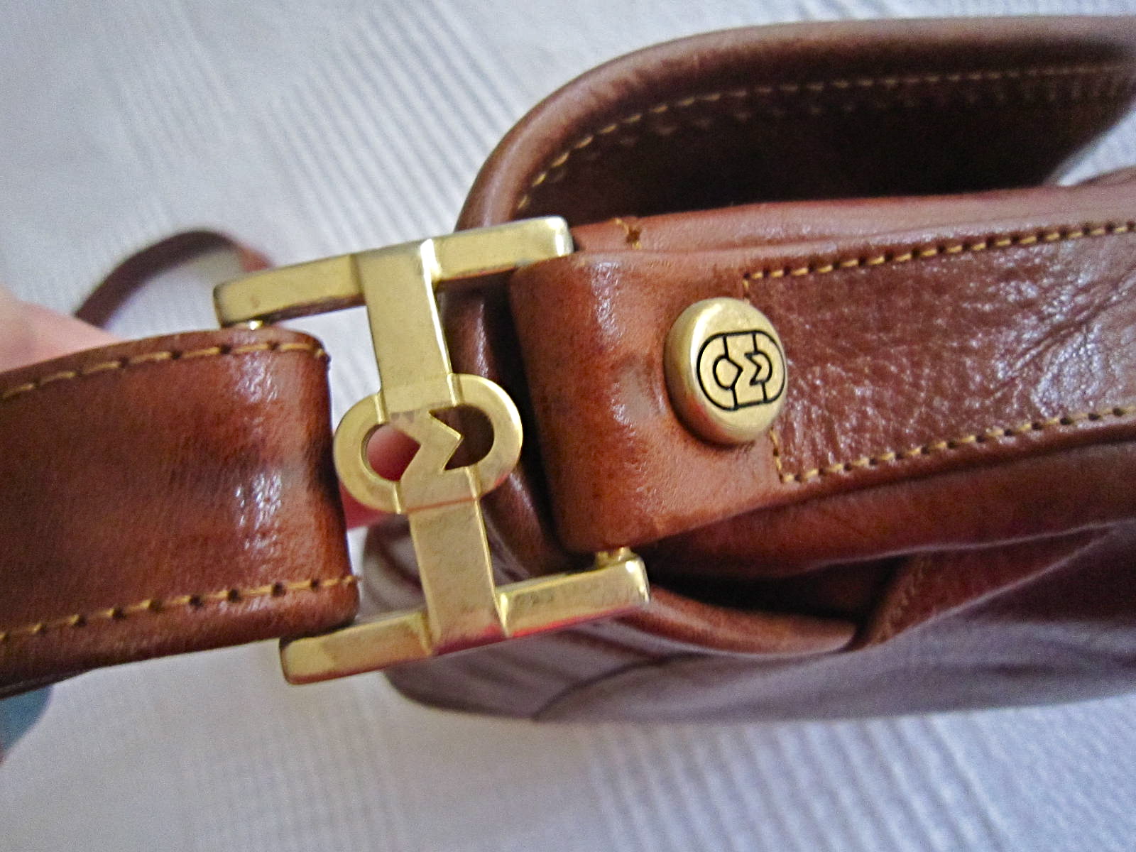 Marino Orlandi Brown Leather Crossbody Bag
