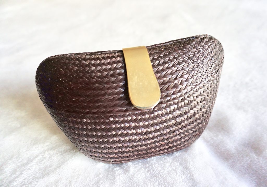 Mini Wicker Evening Bag on Chain