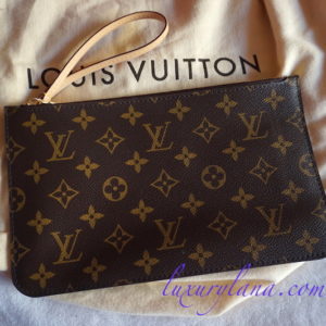New w/ Tags Louis Vuitton Monogram Neverfull Pochette Clutch