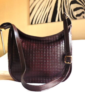 Pierre Cardin Vintage Burgundy Leather Crossbody