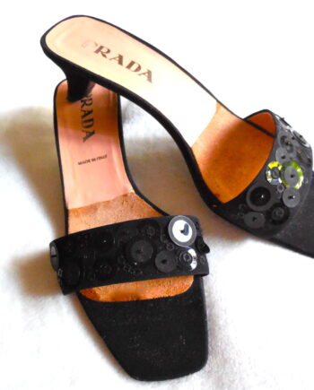 Prada Black Mules