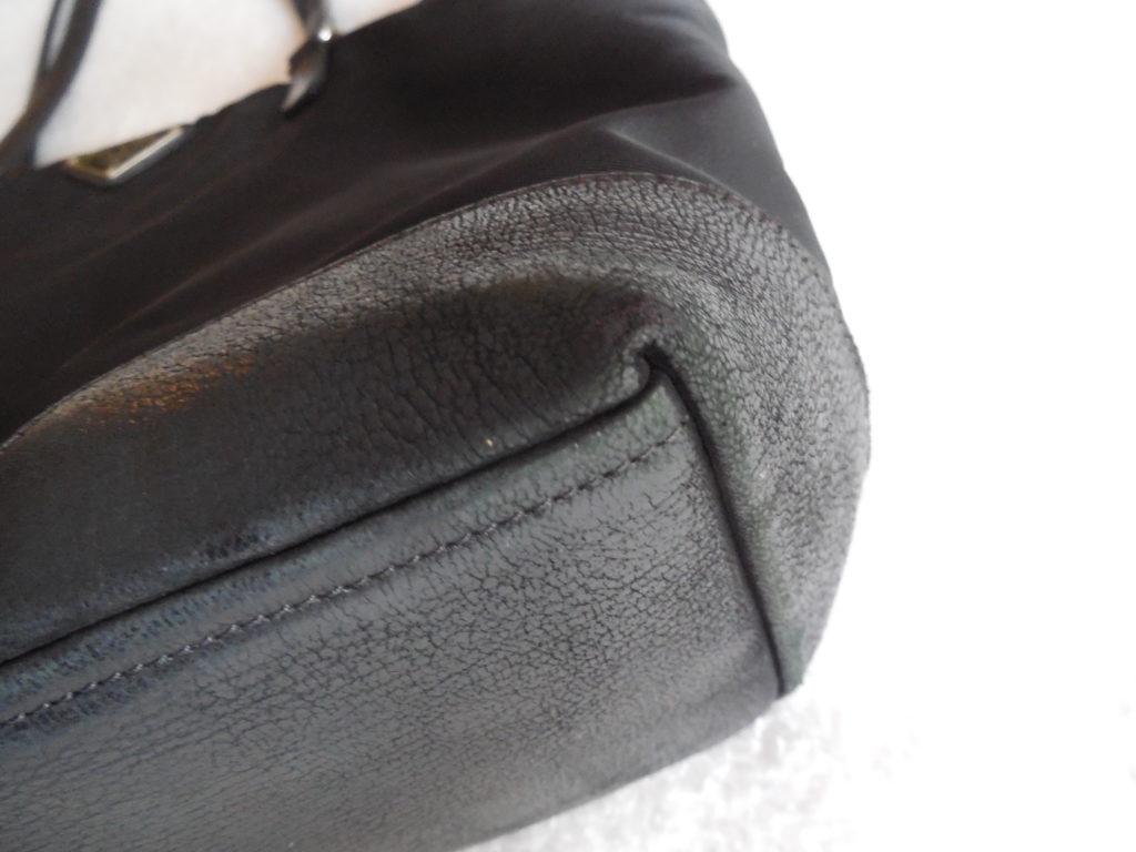 Prada Black Nylon & Leather Tote