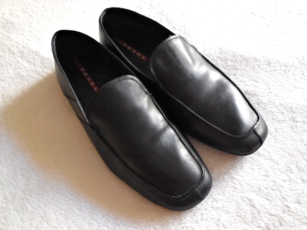 Classic Black: Men's Black Prada Shoes
