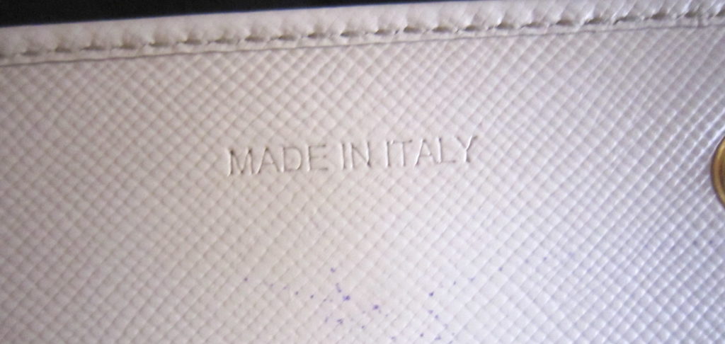 Prada Ivory Saffiano Leather Continental Long Wallet