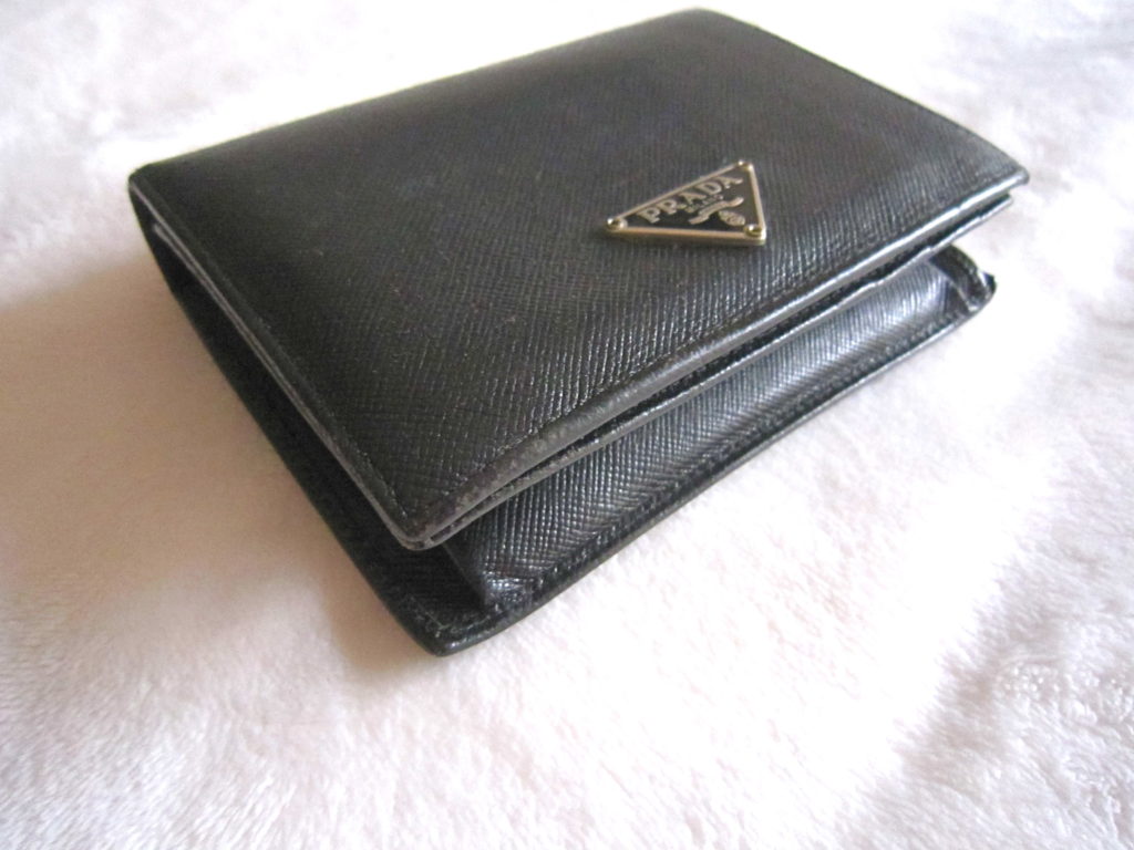 Prada Black Saffiano Leather Bi-Fold Wallet