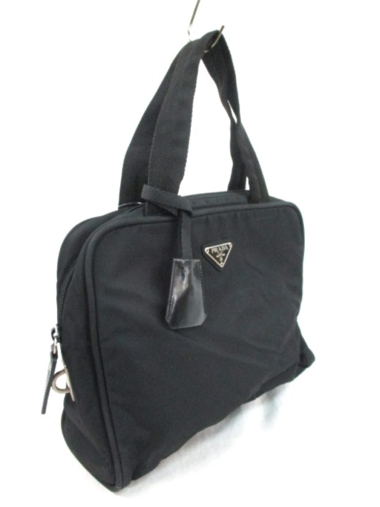 Prada Black Nylon Tote Travel Bag