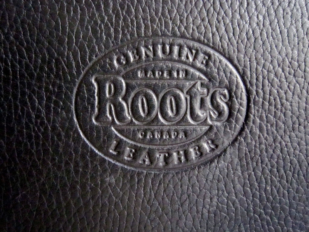 Roots Black Leather Briefcase