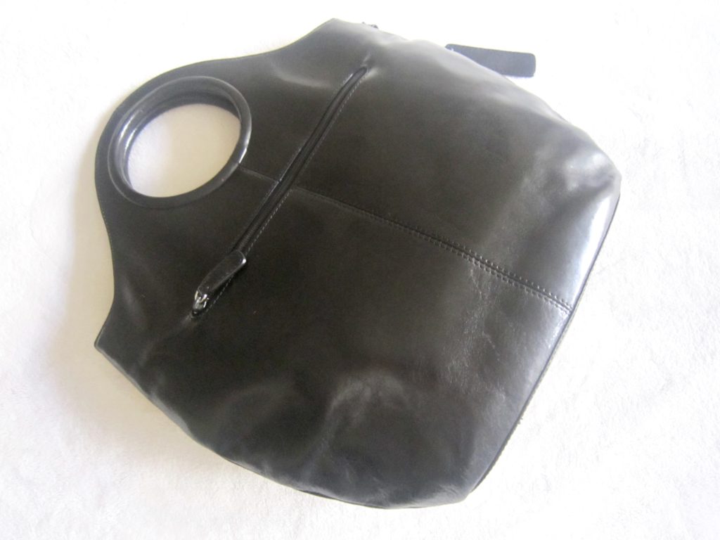 Sabrina Scala Black Leather Bag