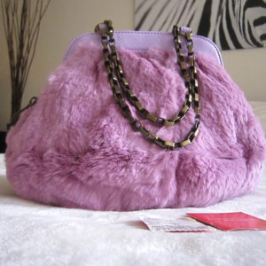 Samantha Thavasa Pink Fur Handbag