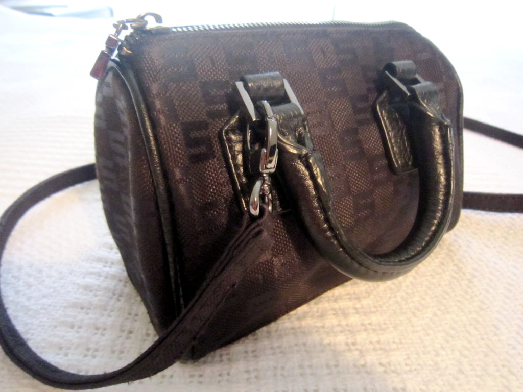 Sisley Black Vegan Signature Mini Speedy Crossbody