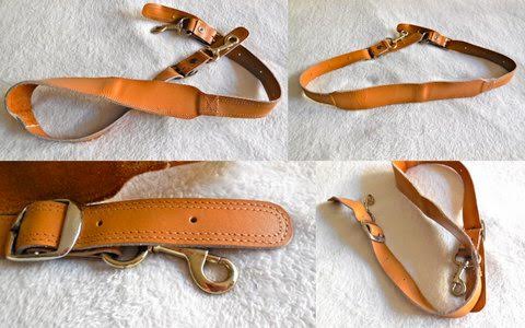 Tan Leather Replacement Duffel Strap