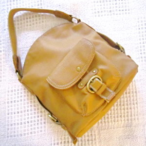 Tommy Hilfiger Mustard Leather Hobo Bag