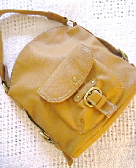 Tommy Hilfiger Mustard Leather Hobo Bag