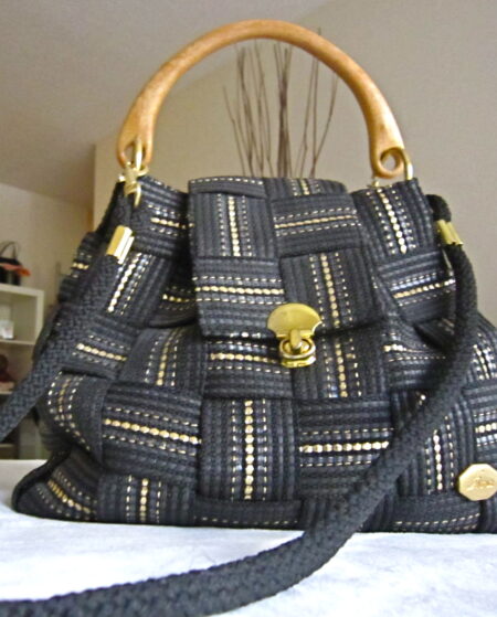 Vintage Fiona Black Shoulder Bag