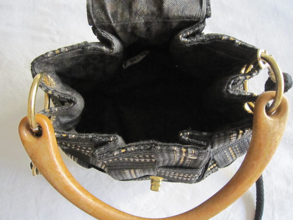 Vintage Fiona Black Shoulder Bag