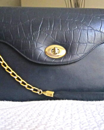 Vintage Navy Lambskin Classic Jumbo 2.55 Chain Bag