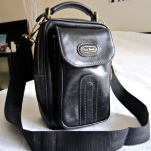 Vintage Pierre Cardin Distressed Leather Shoulder Bag