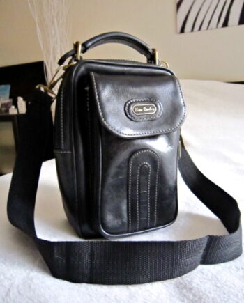 Vintage Pierre Cardin Distressed Leather Shoulder Bag