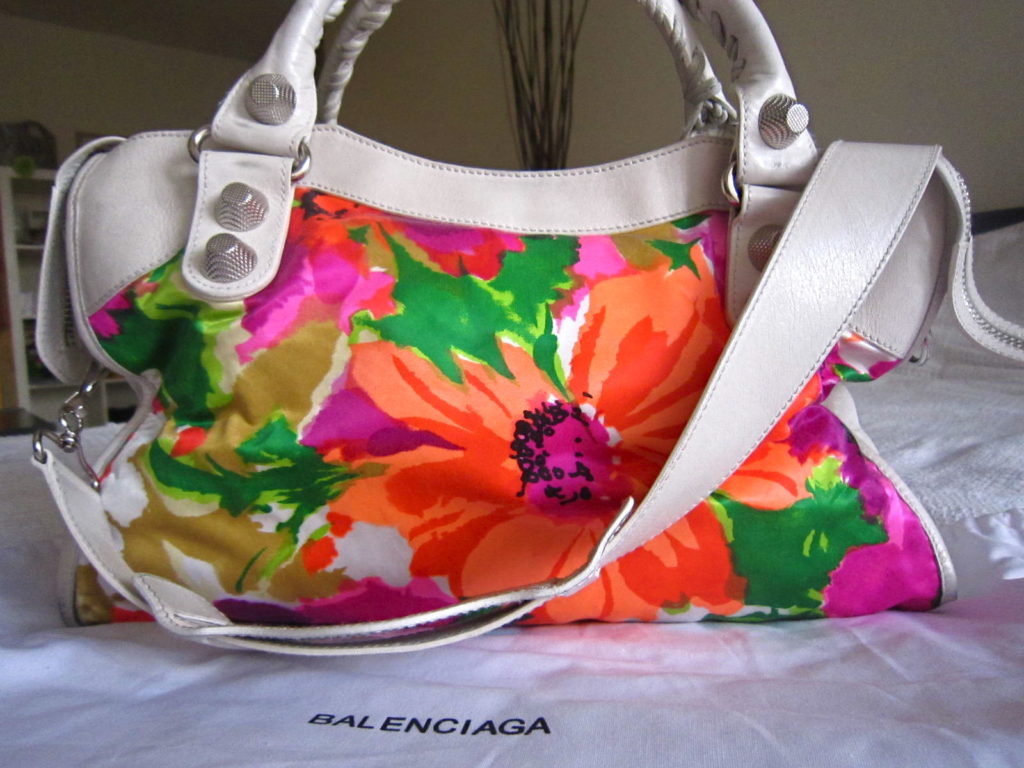 Balenciaga Floral Multicolor Handbag