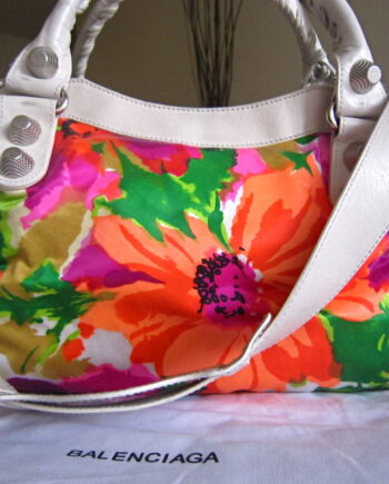 Balenciaga Floral Multicolor Handbag