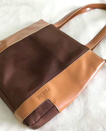 Prada Vintage Classic Brown Tote