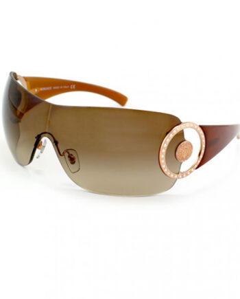 Versace Oversized Brown Sunglasses