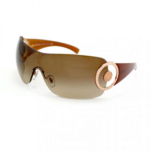 Versace Oversized Brown Sunglasses
