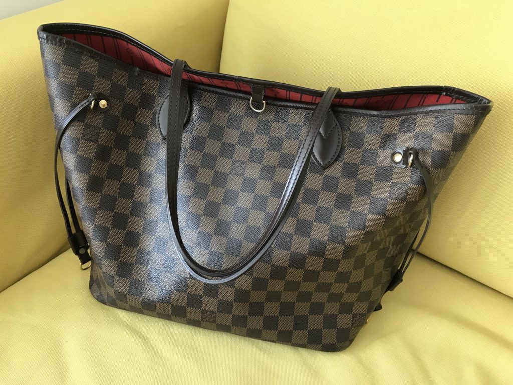 Neverfull MM Damier Ebene Tote Handbag