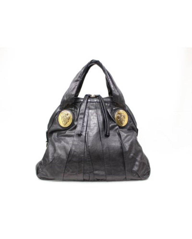 Gucci Hysteria Black Calfskin Leather Shoulder Bag