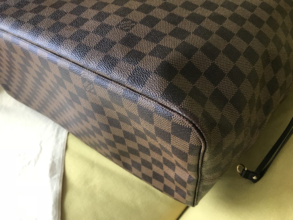 Louis Vuitton Neverfull GM Damier Ebene Tote Handbag