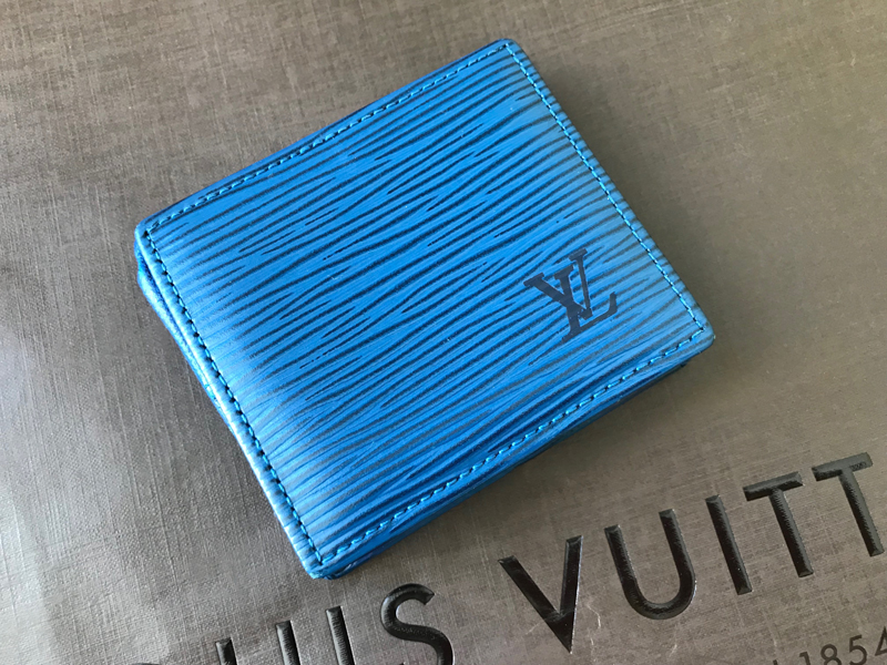 blue lv mens wallet