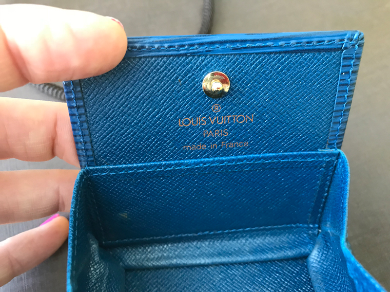 Louis Vuitton Epi Carte Pince Money Clip Case - Blue Wallets