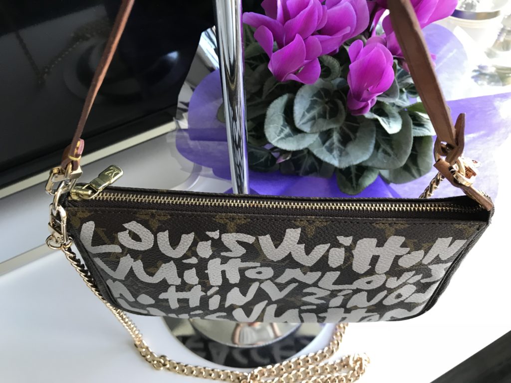 Graffiti Monogram Pochette Handbag w/Chain