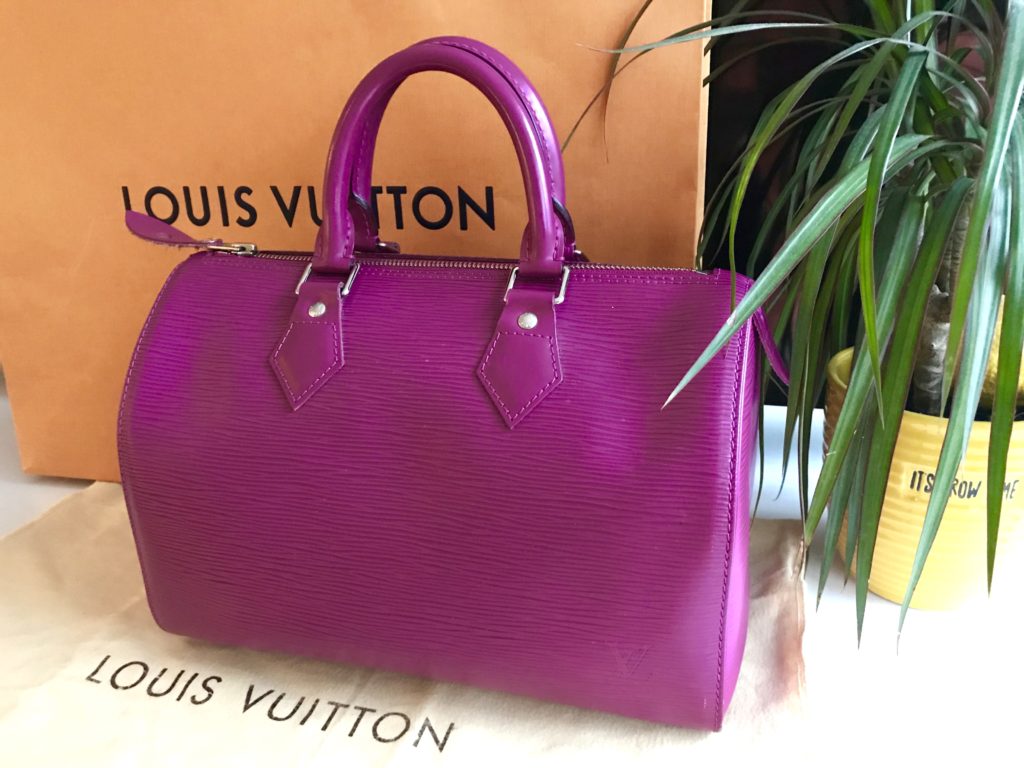 Louis Vuitton Speedy 25 Grenade Epi Leather Handbag