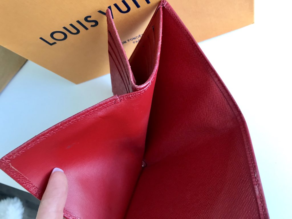 Louis Vuitton Red Epi Leather Koala Wallet