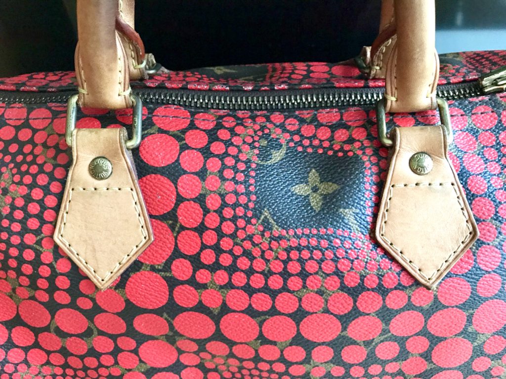 Yayoi Kusama Red Speedy 30 Handbag