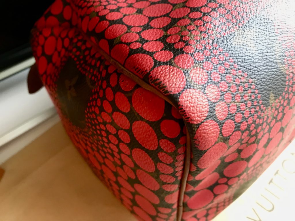 Yayoi Kusama Red Speedy 30 Handbag