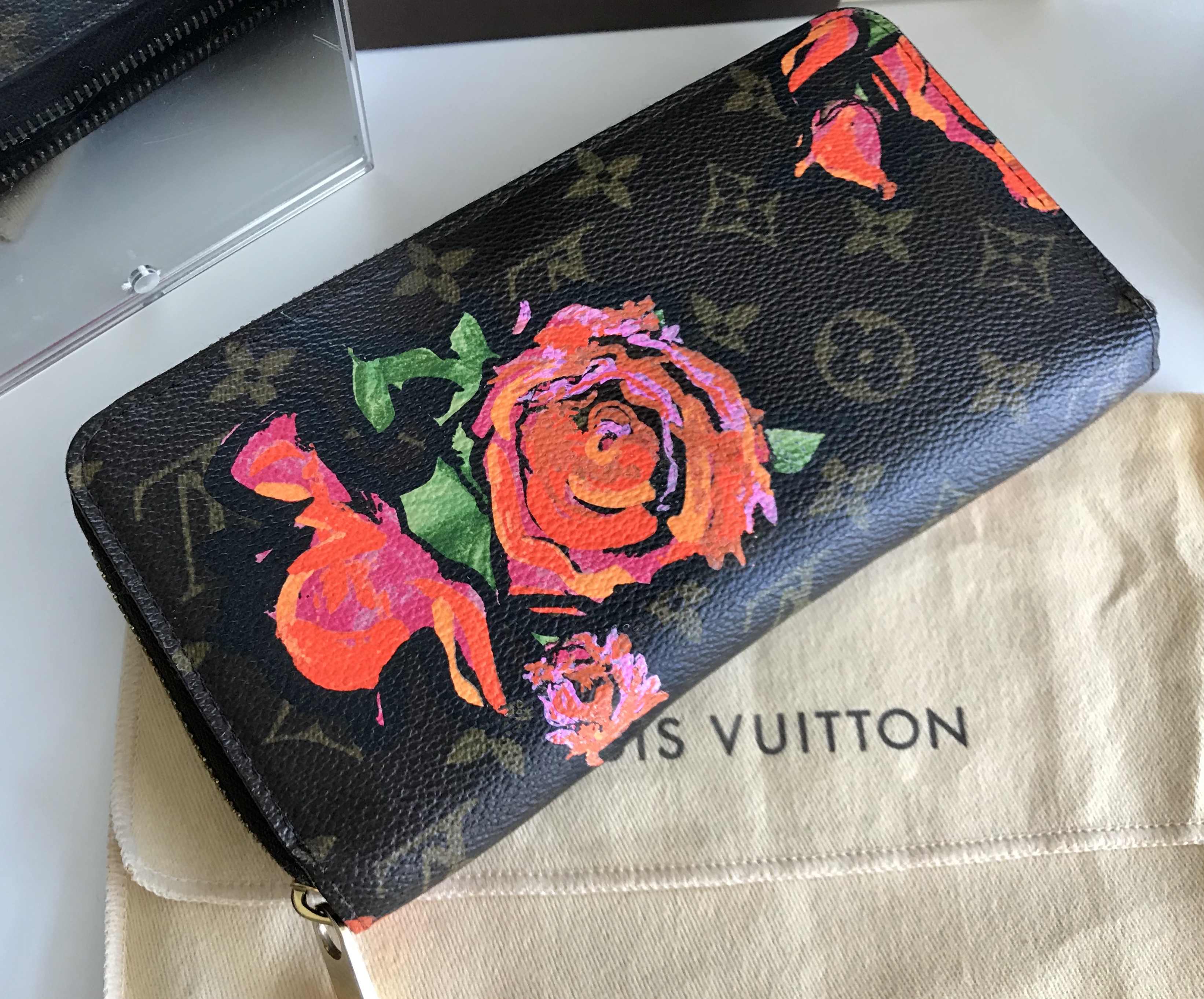 Louis Vuitton Monogram Stephen Sprouse Roses Zippy Wallet