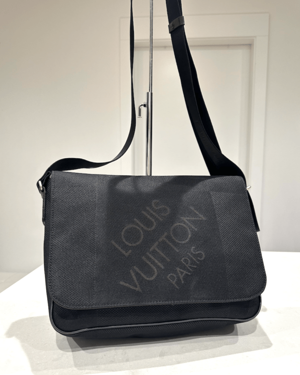 Louis Vuitton Damier Geant Signature Black Messenger Bag