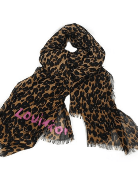 Louis Vuitton Leopard Stephen Sprouse Scarf Stole M72215