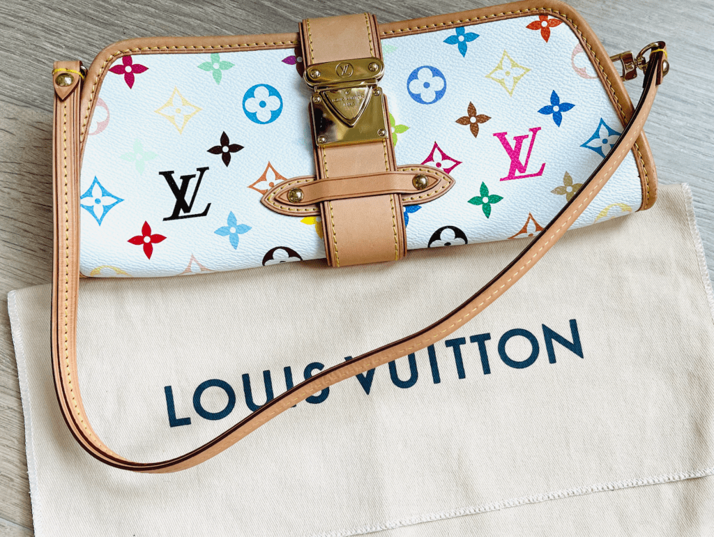 Shirley White Multicolour Clutch