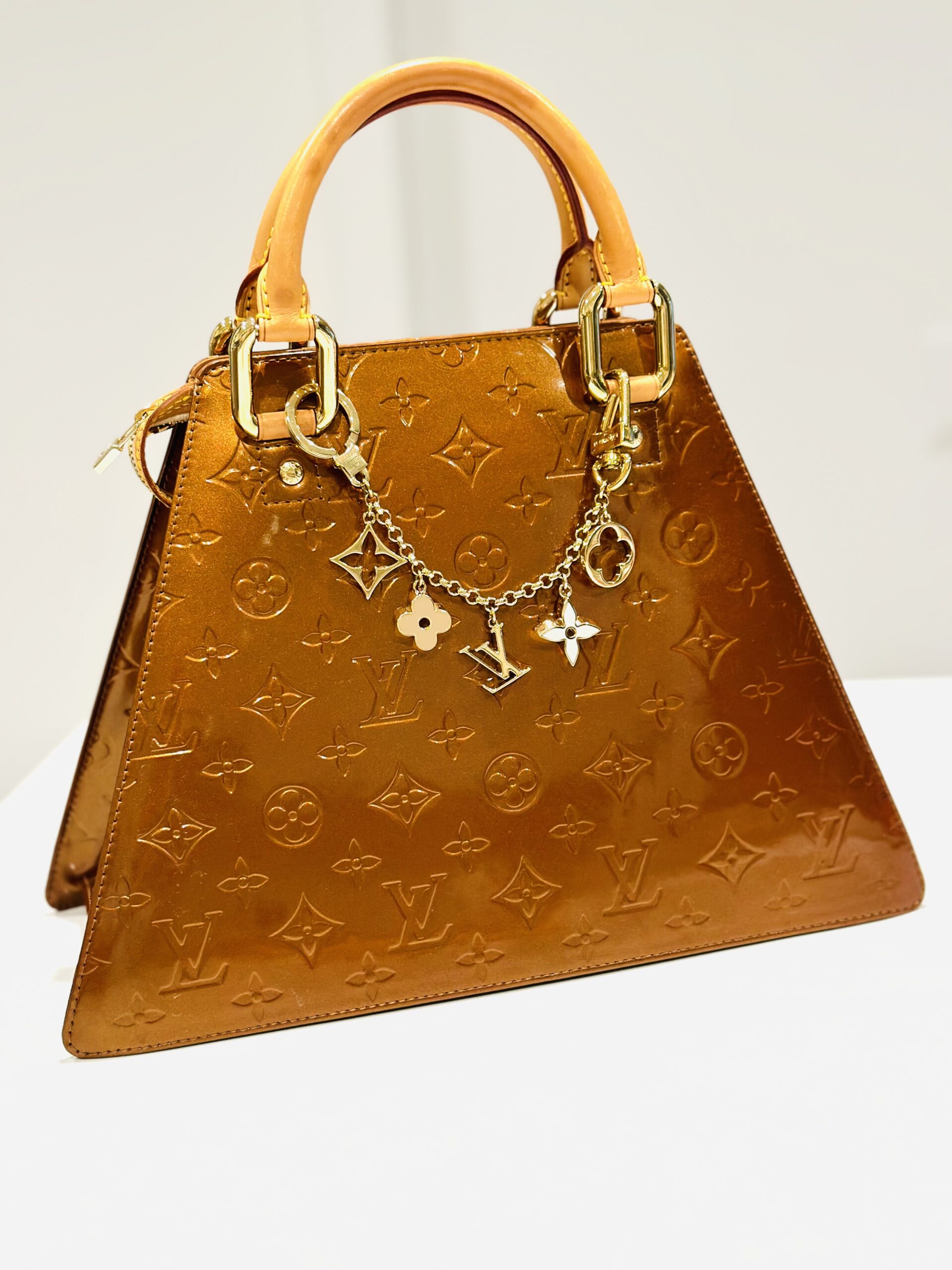 Forsyth Bronze Monogram Vernis Handbag — image 2