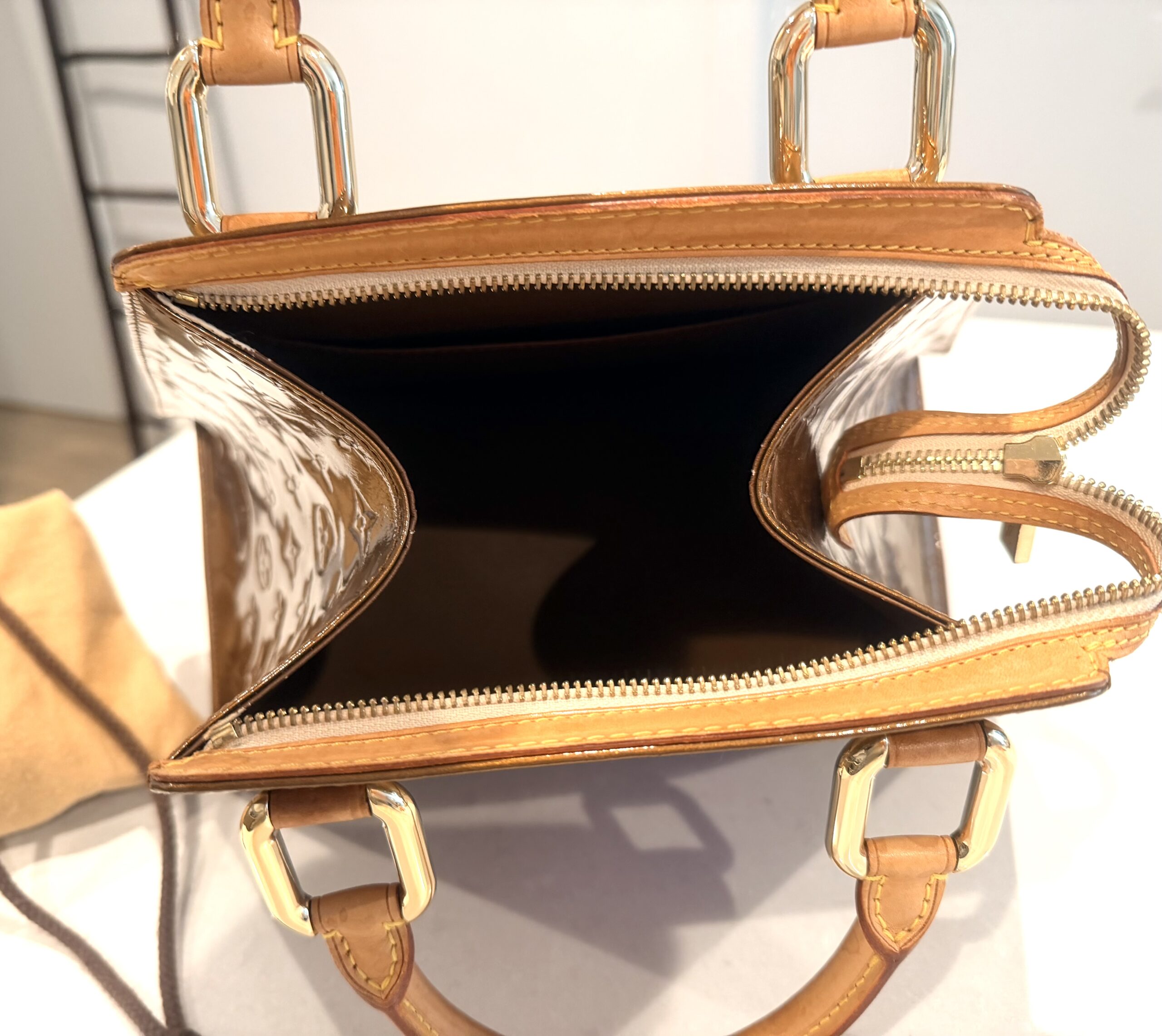 Forsyth Bronze Monogram Vernis Handbag — image 17