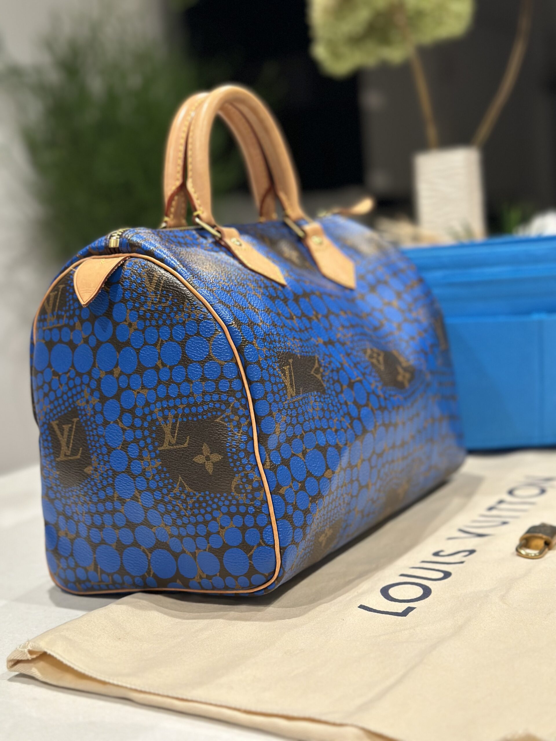 Yayoi Kusama Monogram Speedy 30 Royal Blue — image 2