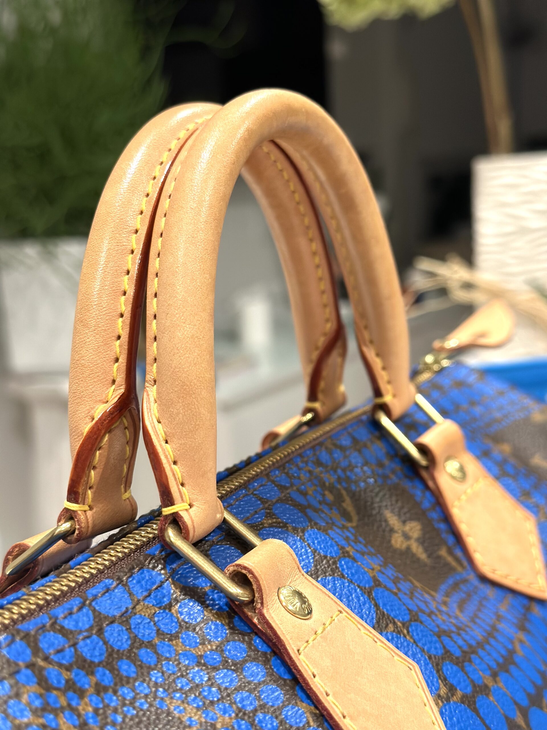 Yayoi Kusama Monogram Speedy 30 Royal Blue — image 3