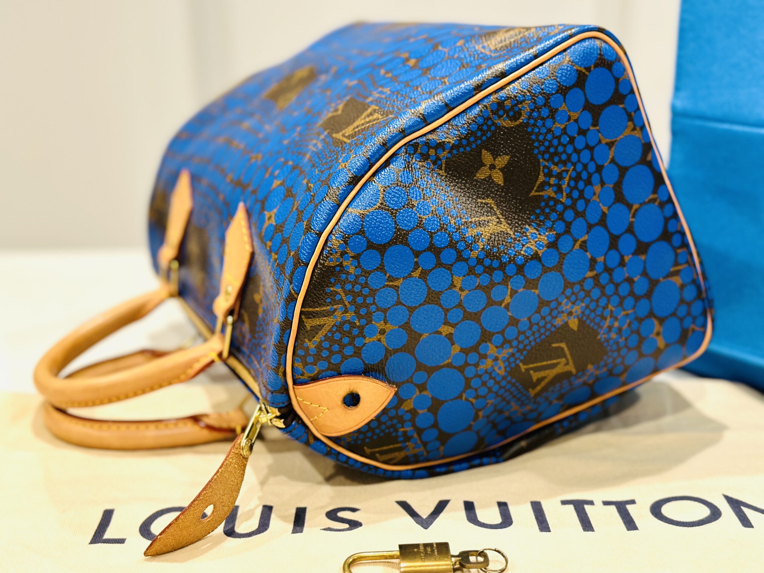 Yayoi Kusama Monogram Speedy 30 Royal Blue — image 5